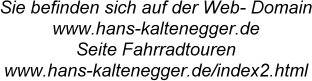 Seiteninfo Fahrradtouren